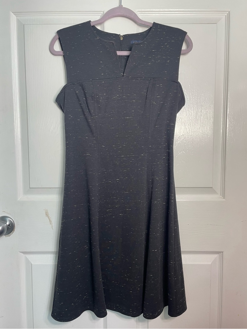 Tommy Hilfiger Sleeveless A Line Career Dress Size 6 Charcoal Black